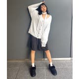 タイ付きシャギーカーデ | RETRO GIRL | 詳細画像6 