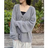 GRY0 | タイ付きシャギーカーデ | RETRO GIRL