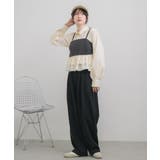 【セットアイテム】ストライプビスチェSETシャツ | RETRO GIRL | 詳細画像14 