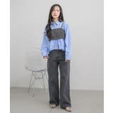 【セットアイテム】ストライプビスチェSETシャツ | RETRO GIRL | 詳細画像29 