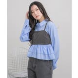 【セットアイテム】ストライプビスチェSETシャツ | RETRO GIRL | 詳細画像34 