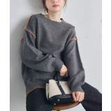 GRY2 | 配色ステッチニット | RETRO GIRL