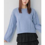 BLU0 | アランショートニット | RETRO GIRL