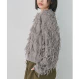 GRY0 | 【新色追加】柄編みフリンジNT | RETRO GIRL