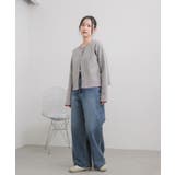 配色ポリニットカーデ | RETRO GIRL | 詳細画像14 