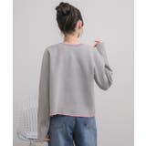 配色ポリニットカーデ | RETRO GIRL | 詳細画像17 