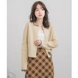 配色ポリニットカーデ | RETRO GIRL | 詳細画像22 