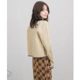 配色ポリニットカーデ | RETRO GIRL | 詳細画像23 