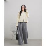 配色ポリニットカーデ | RETRO GIRL | 詳細画像7 