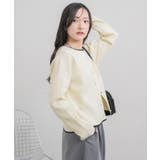 配色ポリニットカーデ | RETRO GIRL | 詳細画像9 