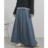 C/BLU | チェックプリーツロングSK | RETRO GIRL