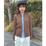 配色襟付NTカーディガン | RETRO GIRL | 詳細画像13 