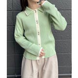 配色襟付NTカーディガン | RETRO GIRL | 詳細画像19 