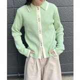 配色襟付NTカーディガン | RETRO GIRL | 詳細画像20 