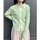 配色襟付NTカーディガン | RETRO GIRL | 詳細画像21 