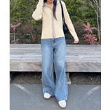 配色襟付NTカーディガン | RETRO GIRL | 詳細画像3 