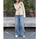 配色襟付NTカーディガン | RETRO GIRL | 詳細画像4 