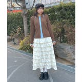 配色襟付NTカーディガン | RETRO GIRL | 詳細画像8 