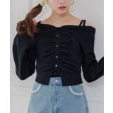 BLK1 | オフショルシャーリングNTPO | RETRO GIRL