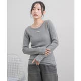 クルーネックリブニット | RETRO GIRL | 詳細画像30 