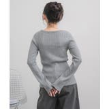 クルーネックリブニット | RETRO GIRL | 詳細画像32 