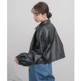 Fレザーショートブルゾン | RETRO GIRL | 詳細画像11 