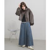 Fレザーショートブルゾン | RETRO GIRL | 詳細画像12 