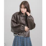 Fレザーショートブルゾン | RETRO GIRL | 詳細画像17 