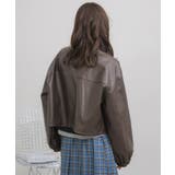 Fレザーショートブルゾン | RETRO GIRL | 詳細画像19 