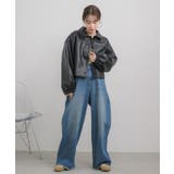 Fレザーショートブルゾン | RETRO GIRL | 詳細画像2 