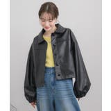 Fレザーショートブルゾン | RETRO GIRL | 詳細画像8 