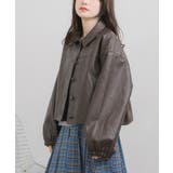 BRN0 | Fレザーショートブルゾン | RETRO GIRL