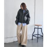 WZIPレザーブルゾン | RETRO GIRL | 詳細画像4 