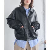 BLK1 | WZIPレザーブルゾン | RETRO GIRL