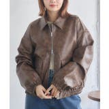BRN0 | WZIPレザーブルゾン | RETRO GIRL
