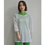 シアーHN5分袖Tee | RETRO GIRL | 詳細画像32 