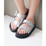 SLV | ビジューベルトサンダル | RETRO GIRL