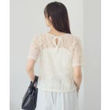 刺繍レース半袖CT | RETRO GIRL | 詳細画像9