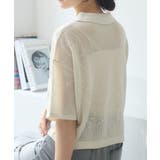 ペイズリー柄メッシュカーデ | RETRO GIRL | 詳細画像1 