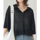 BLK1 | ペイズリー柄メッシュカーデ | RETRO GIRL