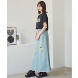 花刺繍チビTEE | RETRO GIRL | 詳細画像13 