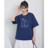 コード刺繍アニマルTEE | RETRO GIRL | 詳細画像11 