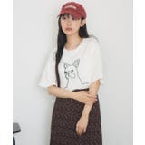 コード刺繍アニマルTEE | RETRO GIRL | 詳細画像16 