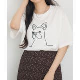 WHT2 | コード刺繍アニマルTEE | RETRO GIRL