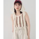 P/WHT | マルチストライプNTタンク | RETRO GIRL
