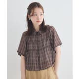 チェックシアーショートブラウス | RETRO GIRL | 詳細画像8 
