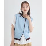 フェイクレイヤードニットベスト | RETRO GIRL | 詳細画像2 