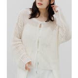 WHT2 | メッシュニットカーディガン | RETRO GIRL