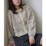 WHT4 | ツイード風襟付きカーデ | RETRO GIRL