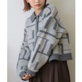 GRY0 | ツイード風襟付きカーデ | RETRO GIRL